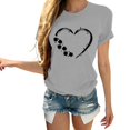 thumbnail image 1 of Pxiakgy Vente Chaude! T-Shirt Trèfle de la Saint-Patrick pour Femmes Chanceux Irlandais Manches Courtes T-Shirt Graphique Trèfle Mode Décontractée Imprimé Amour Col Rond Manches Courtes T-Shirt, 1 of 4