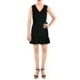 thumbnail image 3 of Aqua Womens Mini Sleeveless Flounce Dress, 3 of 4