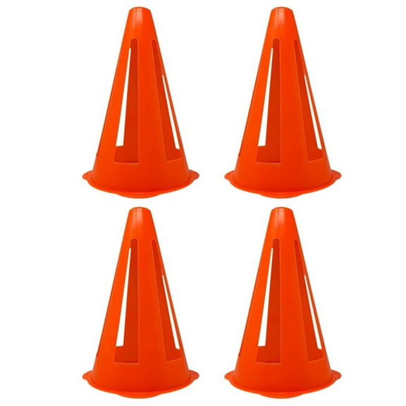 4 x Flexible Soccer Cones-Orange