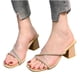 thumbnail image 4 of Zapatos de mujer Moda Color sólido Minimalista Sexy Temperamento Pedrería Tacón grueso Sandalias de tacón alto Wmkox8yii  ytu1931, 4 of 8