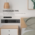 thumbnail image 3 of Removable Electrical Outlet Track System Type 6000W High Power Track System Movable Wall Outlet Extender Wireless Power Strip Sliding Rail Cables Management Compartment for Home Improvement, 3 of 7