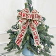 thumbnail image 5 of Christmas Gifts Christmas Tree Topper Bow Christmas Tree Top Large Bow Nine Ears Imitation Fabric Alphabet Decorated Bow Plug in Christmas Tree Topper For Indoor Xmas Holiday Tree Decor, 5 of 5