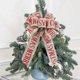 thumbnail image 5 of Christmas Tree Top Large Bow Nine Ears Imitation Fabric Alphabet Decorated Bow, 5 of 5