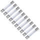 thumbnail image 1 of Uxcell 0.24'' x 1.26'' 30A 32V Fusibles de cartucho automotriz de reemplazo de vidrio tono plateado 10pcs, 1 of 2