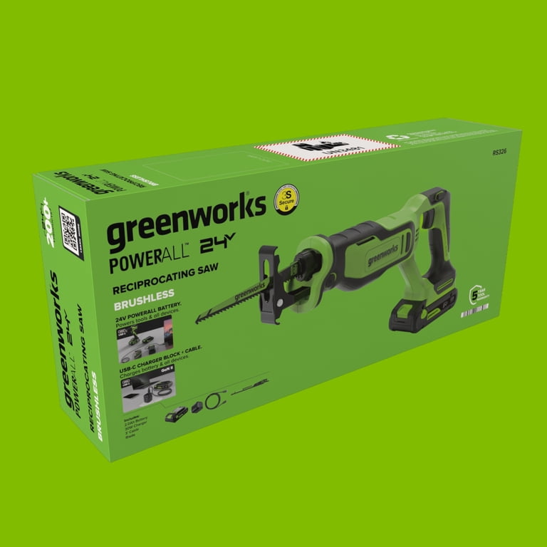 Greenworks PowerAll 24V Reciprocating Saw, 2.0 Ah Kit photo 5