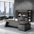 thumbnail image 3 of Modern Executive Office Desks Console Shelf Meeting Corner Conference Study Organizer Drawers Escritorios De Oficina Furniture My Lux Decor Round, 3 of 20