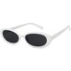 thumbnail image 1 of Mini Vintage Retro Extra Estrecho Oval Redondo Flaco Ojo de gato Gafas de sol Clout Goggles Ormromra WMZL-935-25, 1 of 5