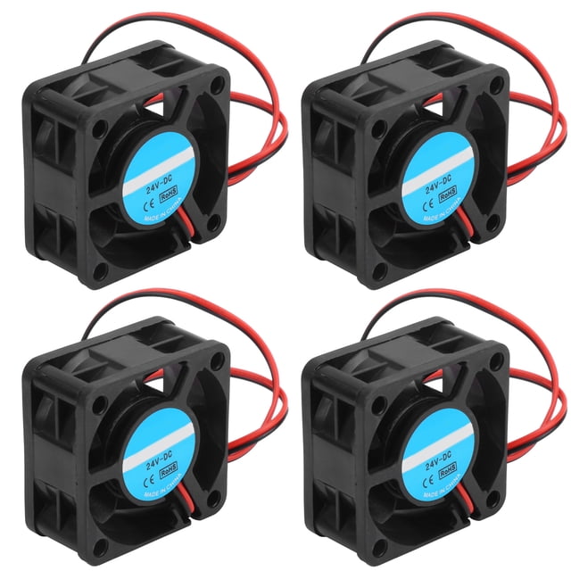 Ventilador De Refrigeración De 2,4 W Para Impresora 3D De 4 Piezas, Ventilador De Refrigeración De Viento Fuerte De Poco Ruido Con Eje De Aceite, Accesorios De Impresora 3D, Para