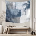 thumbnail image 5 of Blue Large Tapestry for Bedroom Wall Hanging Tapestry, Retro Oil Painted Modern Abstract Art Ceiling Backdrop Tapestries Poster Blanket Wall Decor for Teens Room Living Room Dorm 85" x 90", 5 of 8