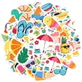 thumbnail image 2 of 35pcs-50pcs Cute Summer Stickers Tropical Fruit Stationery Stickers Holiday Kids Stickers  for Suitcase Phone Laptop, 2 of 9