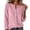 Pink, variant on Yangnuo Women's Solid Color V-Neck Blouse, Elegant Ruffled Sleeveless Tank Top, Casual Loose-Fit Summer Shirt