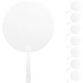 thumbnail image 1 of 8Pcs Blank Fans DIY Painting Fans Transparent DIY Fans Kids Blank Painting Fans PVC Graffiti Fans, 1 of 4