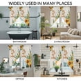 thumbnail image 3 of Sunflower Swag Curtains for Kitchen/Bedroom/Living Room, Summer Botanical Farmhouse Yellow Floral Rustic Scalloped Curtains 63 Inch Long, Window Swag Topper Curtains Valances 2 Panels Set 36"x63", 3 of 8
