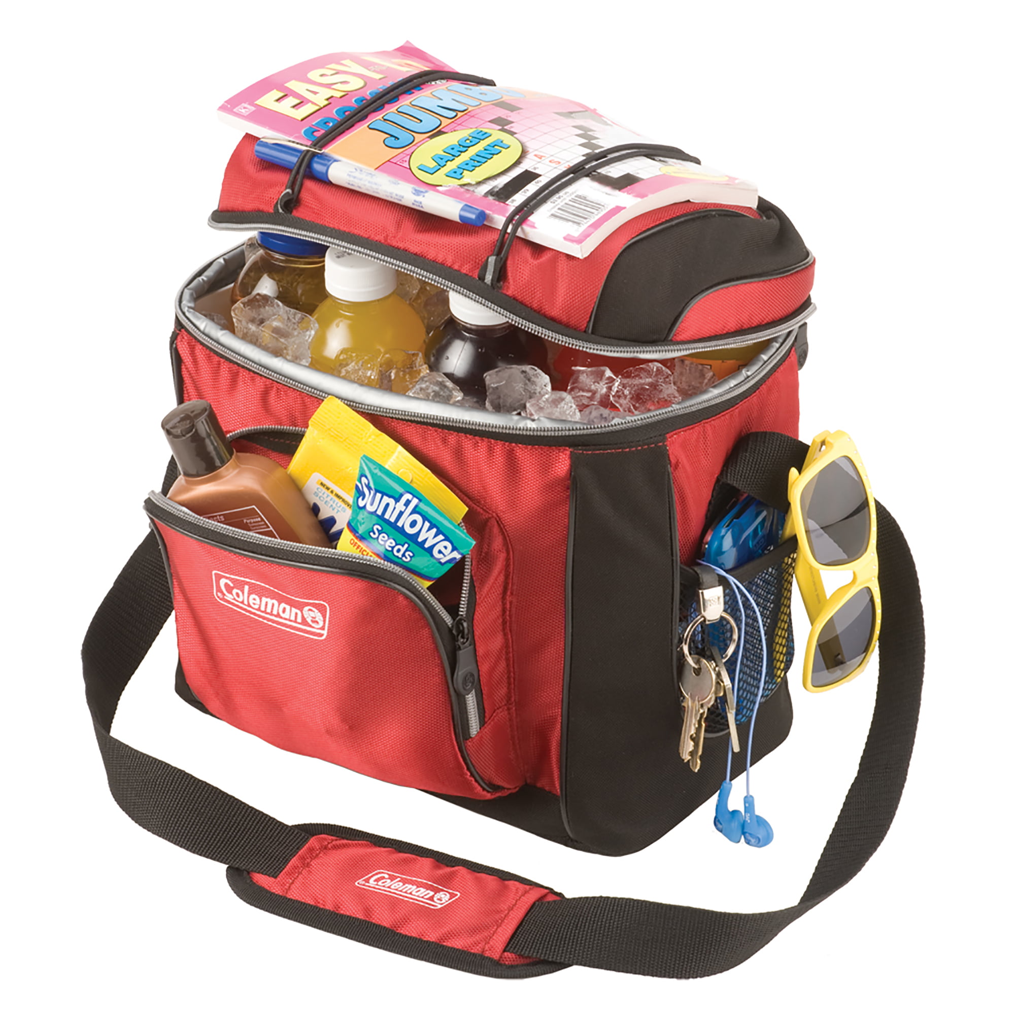 Coleman 16 Can Soft Sided Cooler Red - Walmart.com