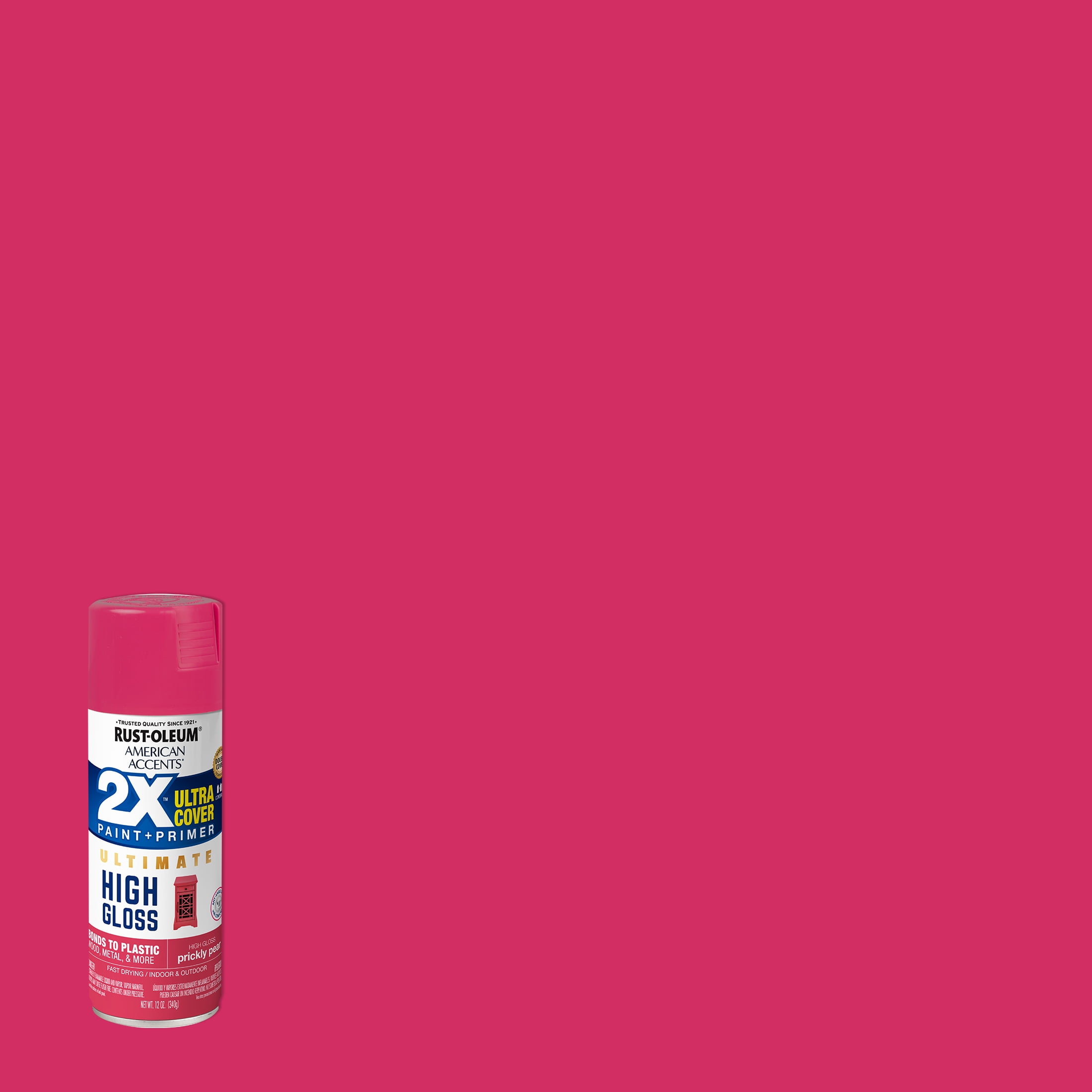 Prickly Pear, Rust-Oleum American Accents 2X Ultra Cover High Gloss Spray Paint, 12 oz