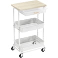 thumbnail image 1 of Carrito Utility Rodante Simple Houseware de 3 Niveles con Cajón y Parte Superior, 1 of 8