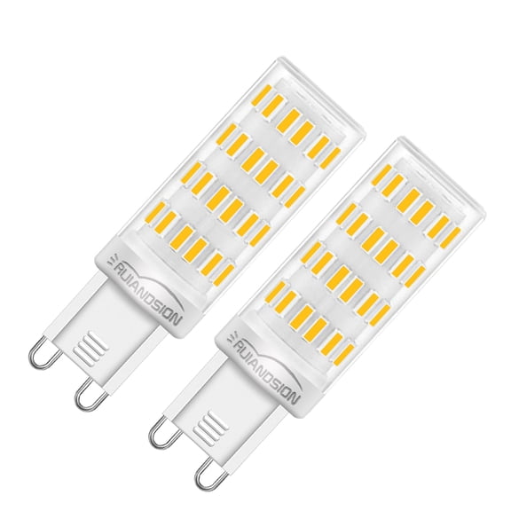 Ruiandsion G9 LED Bulb 12-24V AC/DC Low Voltage, 1W 350LM Warm White 4300K Waterproof for Solar Light and Landscape Lighting, 2-Pack