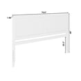 thumbnail image 7 of AFI Canyon White Solid Wood Rustic Farmhouse Headboard, King, 7 of 7