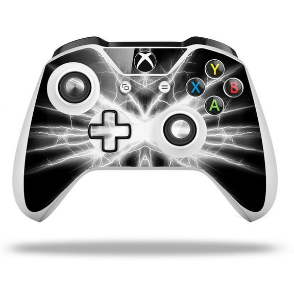 WraptorSkinz Decal Skin Wrap Set works with 2016 and newer XBOX One S / X Controller Lightning White (CONTROLLER NOT INCLUDED)