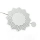 thumbnail image 1 of Adorno de árbol blanco, carillón de viento blanco simple carillón de viento blanco confiable y duradero Jadeshay A, 1 of 8