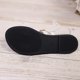 thumbnail image 5 of Cinturón de Cuero de Patente Negro Estilo de las Mujeres Hueco Fuera Sandalias Planas, Sandalias de Playa Negras para las Mujeres de Verano de Tamaño Grande, 5 of 9