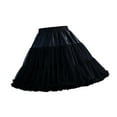 thumbnail image 5 of Women's Layered Tulle Petticoat Knee Length Skirt Tutu Skirt Underskirt Elastic Black, 5 of 9