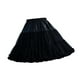 thumbnail image 5 of Enagua de tul en capas para mujer, falda de ballet, crinolina de gasa negra Negro, 5 of 9