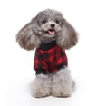thumbnail image 4 of Dog Shirt for Small Dogs Cotton Sleepwear Comfortable Plaid Clothing Coat for French Bull Dog Puppy Autumn & Winter, 4 of 6