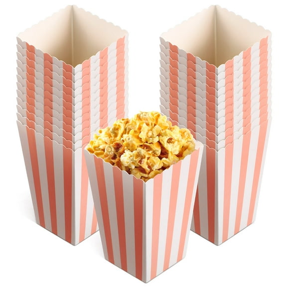 FRCOLOR  48 Pcs Clear Popcorn Bags Containers for Party Box