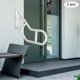 thumbnail image 3 of 1pc 25" U-Shaped Handrails for Outdoor 1-3 Steps Wall Mount Handrail Grab Bar, 3 of 18