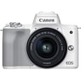 thumbnail image 1 of Canon EOS M50 Mark II + EF-M 15-45mm is STM Kit Blanc, 1 of 7