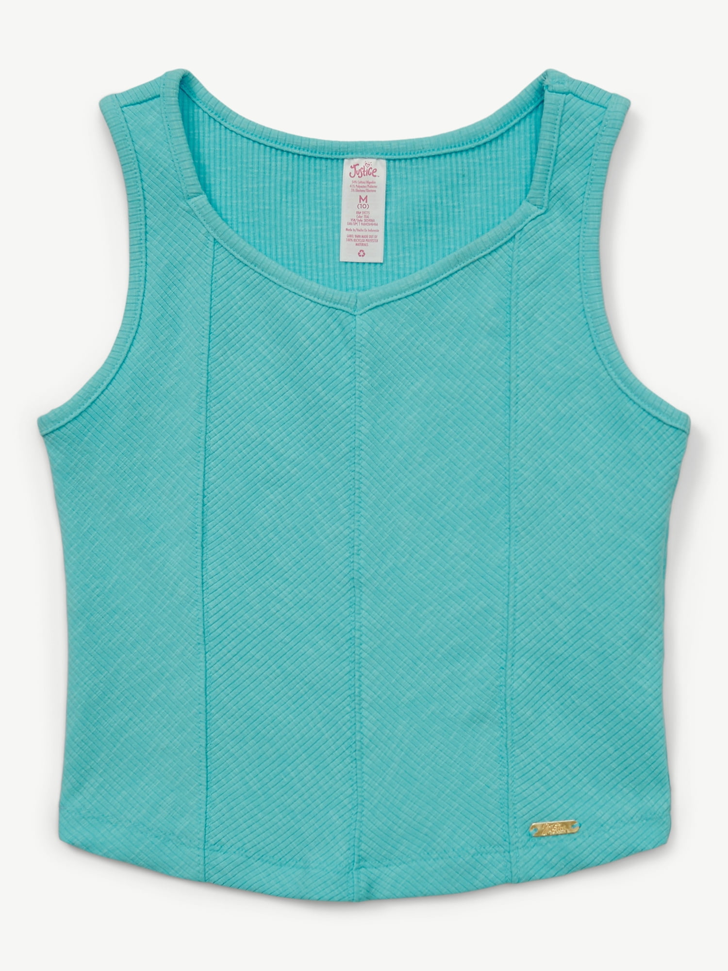 Justice Girls Rib Tank, Sizes XS - XLP