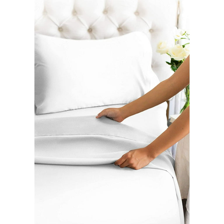 Queen Size 1000 Thread Count Sheet Set Solid - 4 Piece - Hotel