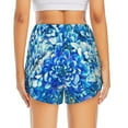 thumbnail image 4 of Haiem Vibrant Blue Floral Women's 2 in 1 Running Shorts - Lightweight Athletic Workout Gym Yoga Breathable Sports Shorts Liner with Phone Pockets-Medium, 4 of 9