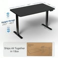thumbnail image 2 of VIVO Electric 43” x 24” Stand Up Desk, Black Table Top, Black Frame, 2 of 2