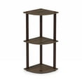 thumbnail image 3 of Furinno Turn-N-Tube 11.6"W x 11.6"D x 29.6"H 3-Shelf Decorative Shelves, Walnut and Brown, 3 of 6