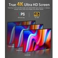 thumbnail image 4 of LESOWN 4K UHD 3840x2160 IPS Portable LCD Screen Monitor 13.3 inch HDMI-Compatible USB C Laptop External Display for PC Cameras Plastic Shell, 4 of 15