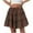 Brown, variant on Mini Skirts for Women,2026 New Model Women's Skirts,Women's Summer Boho Floral Print Mini Skirt High Waist Drawstring Tiered Skirts Orange,S