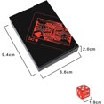 thumbnail image 1 of Naipes de póquer Juegos de dados Tarjetas de mesa de póquer Taza apilable impermeable de PVC Dados Grado AAA Precisión 19 mm Dados de dados de casino serializados con filo de navaja, 1 of 3