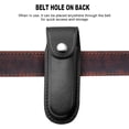 thumbnail image 3 of Cierre a presión seguro y presilla para cinturón para cuchillos plegables de 5", se adapta a la mayoría de las cuchillas de bolsillo Funda de cuero de primera calidad para cuchillos, 3 of 5