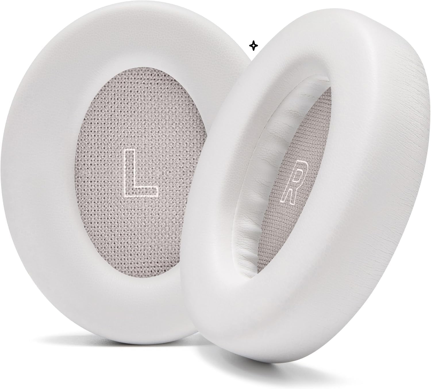 Replacement Ear Pads For Bose QuietComfort Ultra Headphones - White Memory Foam Cushions