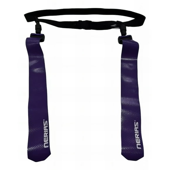 Cinturón Para Tocho Flag Tochito Neria's, Unitalla, Adultos y Niños, Cinturón Ajustable, Set de Cinturón, Chupones y Banderas-Color Morado