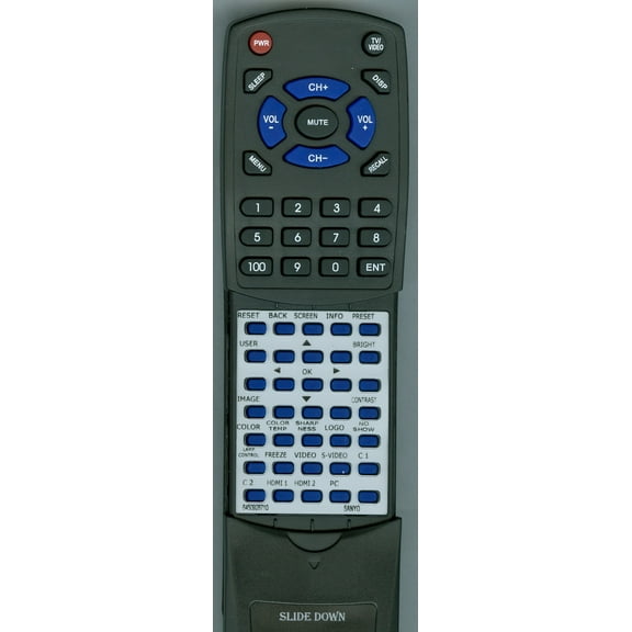 Replacement Remote for SANYO 645 092 8710, RT6450928710, CXWY, PLVZ700, PLVZ2000, PLV1080HD, PLVZ4000, PLVZ3000