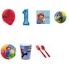 Super Mario Brothers Party Supplies Party Pack For 32 With Blue #5 Balloon