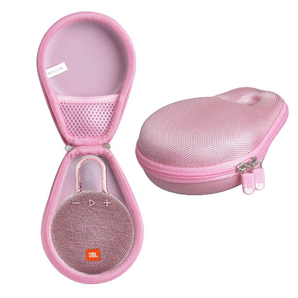 Funda de viaje Hermitshell para altavoz portátil JBL Clip 3, color rosa