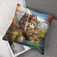 thumbnail image 7 of Ullo0ord 3D Painting Set of 2 Soft Pillow Covers Modern Concise Decorative Throw Pillow Covers for Home Deco Couch Bed Living Room Bedroom Outdoor 22x22in, 7 of 7