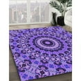 thumbnail image 3 of Ahgly Company Machine Washable Indoor Rectangle Transitional Purple Amethyst Purple Area Rugs, 4' x 6', 3 of 7
