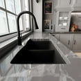 thumbnail image 6 of Novatto NKF-H14MB-D Dual Action Single Lever Pull-down Kitchen Faucet w/ Deck Plate, Matte Black, 6 of 7