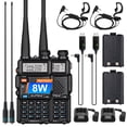 thumbnail image 1 of Ham Radio BAOFENG UV-5R portátil de largo alcance de 8 W, paquete de 2 unidades, 1 of 9