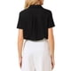 thumbnail image 3 of INSPIRAR CHIC Body de Mujer con Botones, Cuello, Manga Corta, Leotardo de Oficina, Talla XL, Negro, 3 of 4